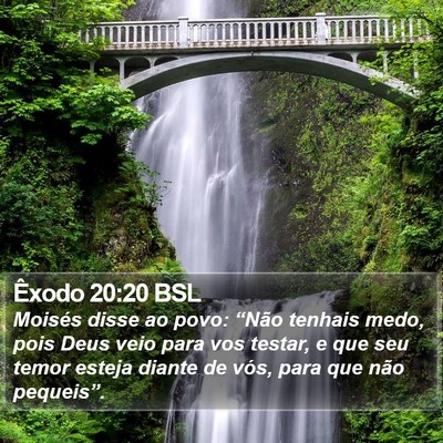Êxodo 20:20 BSL Bible Verse Image
