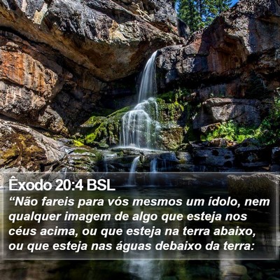 Êxodo 20:4 BSL Bible Verse Image