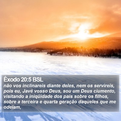 Êxodo 20:5 BSL Bible Verse Image