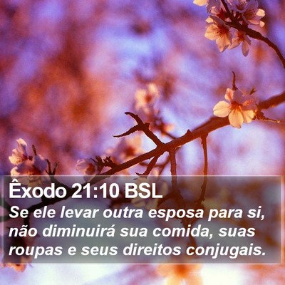 Êxodo 21:10 BSL Bible Verse Image