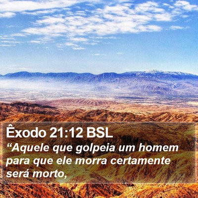 Êxodo 21:12 BSL Bible Verse Image