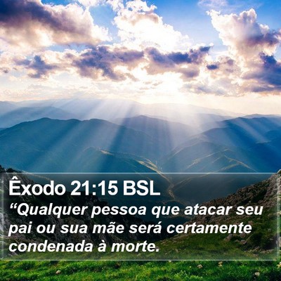 Êxodo 21:15 BSL Bible Verse Image