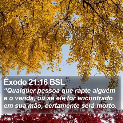 Êxodo 21:16 BSL Bible Verse Image