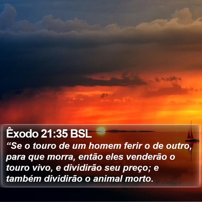 Êxodo 21:35 BSL Bible Verse Image
