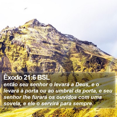 Êxodo 21:6 BSL Bible Verse Image