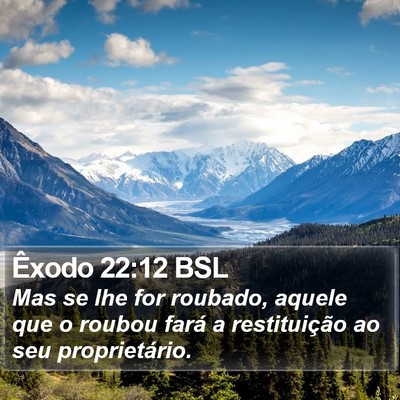 Êxodo 22:12 BSL Bible Verse Image
