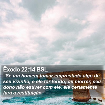 Êxodo 22:14 BSL Bible Verse Image