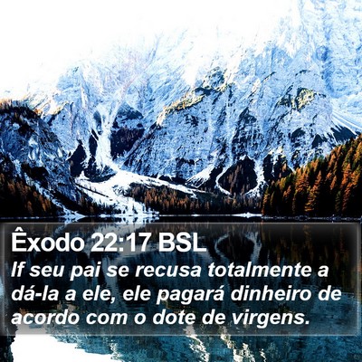Êxodo 22:17 BSL Bible Verse Image