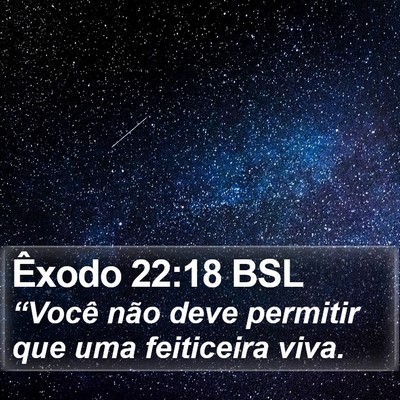 Êxodo 22:18 BSL Bible Verse Image