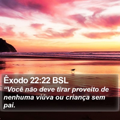 Êxodo 22:22 BSL Bible Verse Image