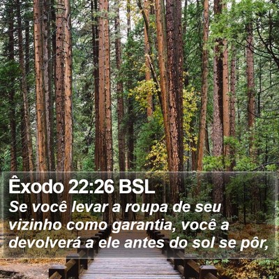 Êxodo 22:26 BSL Bible Verse Image