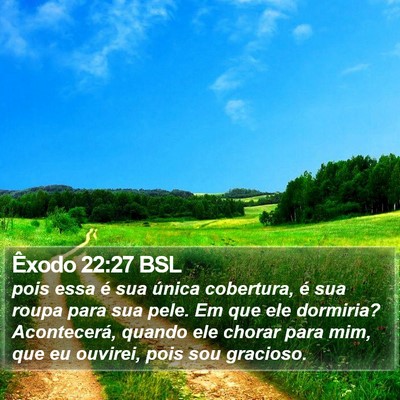 Êxodo 22:27 BSL Bible Verse Image