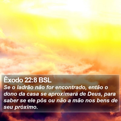 Êxodo 22:8 BSL Bible Verse Image