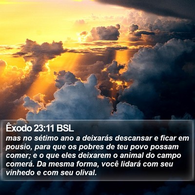Êxodo 23:11 BSL Bible Verse Image