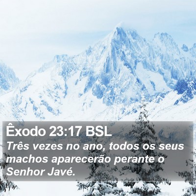 Êxodo 23:17 BSL Bible Verse Image
