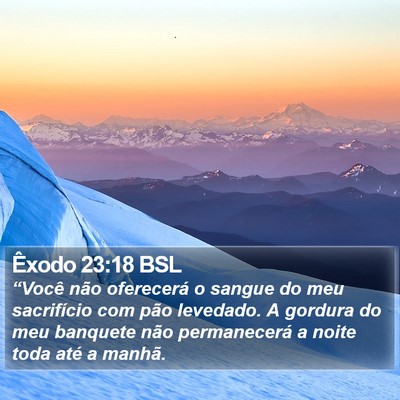 Êxodo 23:18 BSL Bible Verse Image