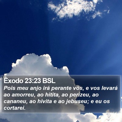 Êxodo 23:23 BSL Bible Verse Image
