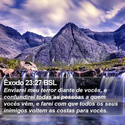 Êxodo 23:27 BSL Bible Verse Image