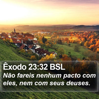 Êxodo 23:32 BSL Bible Verse Image