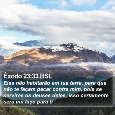Êxodo 23:33 BSL Bible Verse Image