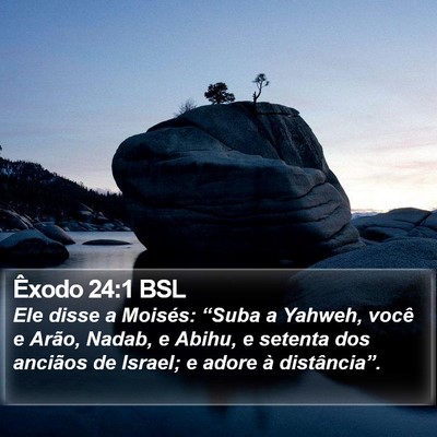 Êxodo 24:1 BSL Bible Verse Image