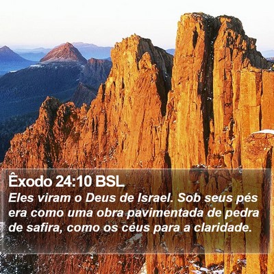 Êxodo 24:10 BSL Bible Verse Image