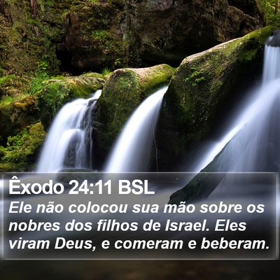 Êxodo 24:11 BSL Bible Verse Image