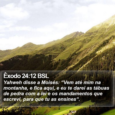 Êxodo 24:12 BSL Bible Verse Image