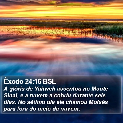 Êxodo 24:16 BSL Bible Verse Image