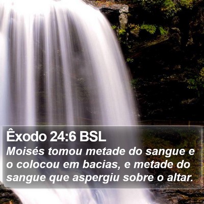 Êxodo 24:6 BSL Bible Verse Image