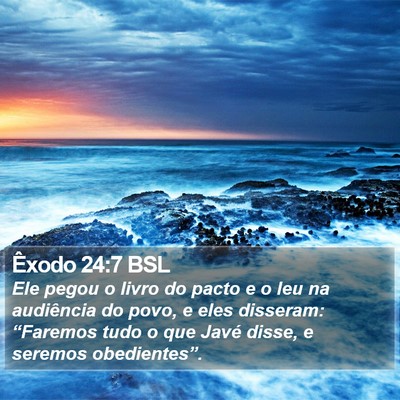 Êxodo 24:7 BSL Bible Verse Image