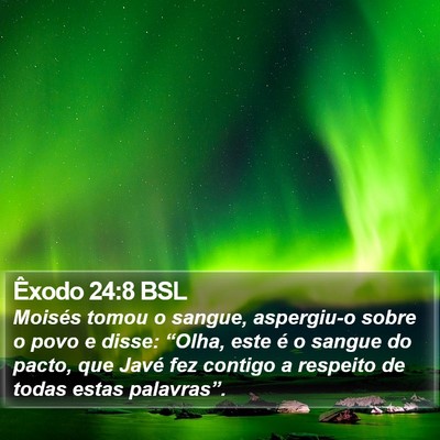 Êxodo 24:8 BSL Bible Verse Image