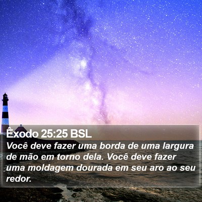 Êxodo 25:25 BSL Bible Verse Image