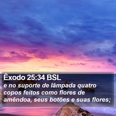 Êxodo 25:34 BSL Bible Verse Image