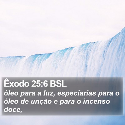 Êxodo 25:6 BSL Bible Verse Image