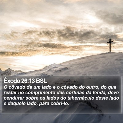 Êxodo 26:13 BSL Bible Verse Image