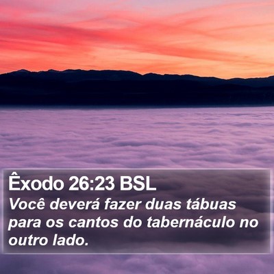 Êxodo 26:23 BSL Bible Verse Image
