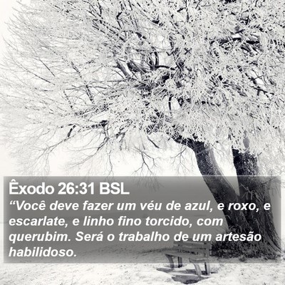 Êxodo 26:31 BSL Bible Verse Image