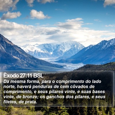 Êxodo 27:11 BSL Bible Verse Image