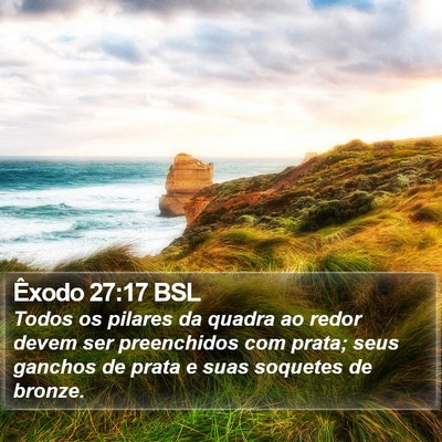Êxodo 27:17 BSL Bible Verse Image