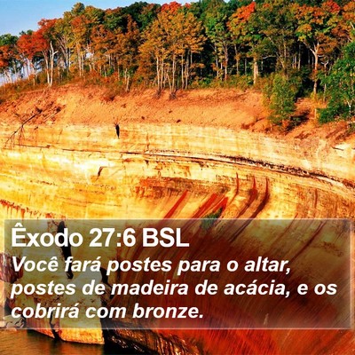 Êxodo 27:6 BSL Bible Verse Image