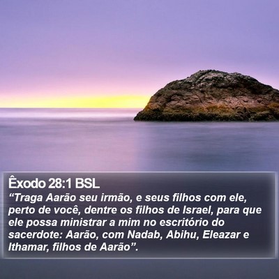 Êxodo 28:1 BSL Bible Verse Image