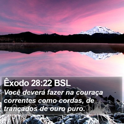 Êxodo 28:22 BSL Bible Verse Image