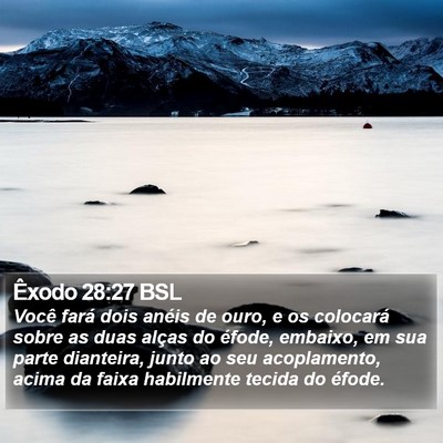 Êxodo 28:27 BSL Bible Verse Image