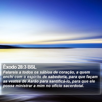 Êxodo 28:3 BSL Bible Verse Image