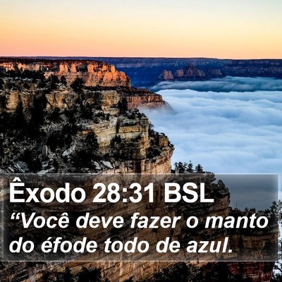 Êxodo 28:31 BSL Bible Verse Image