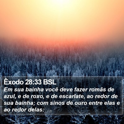Êxodo 28:33 BSL Bible Verse Image