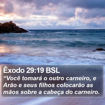 Êxodo 29:19 BSL Bible Verse Image