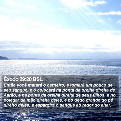Êxodo 29:20 BSL Bible Verse Image