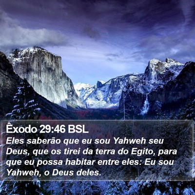 Êxodo 29:46 BSL Bible Verse Image